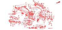 GUARNICAO PAINEL INSTRU.(1) para Honda ACCORD EX 4 portas 5 velocidades manuais 1990
