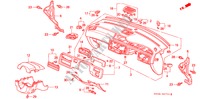PAINEL INSTRUMENTOS(2) para Honda CIVIC SI 3 portas 5 velocidades manuais 1992