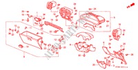 GUARNICAO PAINEL INSTRU.(D.) para Honda INTEGRA GS-R 4 portas automática de 4 velocidades 2000