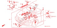CABLAGEM MOTOR(L5) (D.) para Honda ACURA 2.5TL 2.5TL 4 portas automática de 4 velocidades 1996