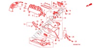 GUARNICAO PAINEL INSTRU.(LADO PASSAGEIRO)(D.) para Honda CR-V RVSI 5 portas automática de 5 velocidades 2010
