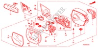 RETROVISOR para Honda CR-V 2WD 5 portas automática de 5 velocidades 2010