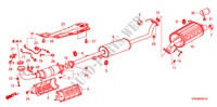 TUBO ESCAPE/SILENCIADOR(2.4L) para Honda CR-V 2WD 5 portas automática de 5 velocidades 2010
