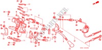 ALAVANCA SELECTORA(LH) para Honda ODYSSEY EXCLUSIVE 5 portas automática de 4 velocidades 1999