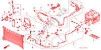 AR CONDICIONADO DUAL (MANGUEIRAS/TUBOS)(D.) para Honda ODYSSEY EXI 5 portas automática de 4 velocidades 1997