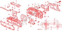 INSTRUMENTOS COMBINADOS COMPONENTES(98/99) para Honda ODYSSEY EXI 5 portas automática de 4 velocidades 1998