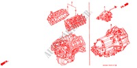 CONJ. MOTOR/ CONJ. CAIXA VELOCIDADES para Honda ACURA 3.5RL 3.5RL 4 portas automática de 4 velocidades 1997