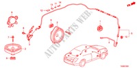 ANTENA RADIO/ALTIFALANTE(LH) para Honda ACCORD 2.0EX 4 portas 5 velocidades manuais 2010