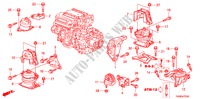 APOIOS MOTOR(3.5L) para Honda ACCORD 3.5SIR 4 portas automática de 5 velocidades 2010