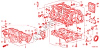 BLOCO CILINDROS/CARTER OLEO(2.0L) para Honda ACCORD 2.0VTI 4 portas automática de 5 velocidades 2010