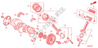 CAMBOTA/PISTAO(V6) para Honda ACCORD 3.5EX 4 portas automática de 5 velocidades 2011