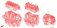 CONJ. MOTOR/CONJ. CAIXA VELOCIDADES(L4) para Honda ACCORD 2.0LX 4 portas automática de 5 velocidades 2011