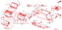 GUARNICAO PAINEL INSTRU.(LADO PASSAGEIRO)(LH) para Honda ACCORD 3.5EX 4 portas automática de 5 velocidades 2011