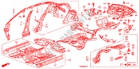 PISO/PAINEIS INTERIORES para Honda ACCORD 2.0EX 4 portas 5 velocidades manuais 2010