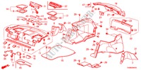 PRATELEIRA TRASEIRA/FORRO LATERAL para Honda ACCORD 2.0EX 4 portas 5 velocidades manuais 2010