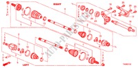 VEIO TRANSMISSAO FRENTE/MEIO VEIO(3.5L) para Honda ACCORD 3.5EX 4 portas automática de 5 velocidades 2011
