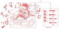 CABLAGEM MOTOR (LH) para Honda CIVIC LXI 4 portas automática de 4 velocidades 1998
