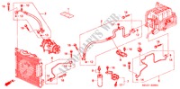 AR CONDICIONADO (MANGUEIRAS/TUBOS) (D.) para Honda CIVIC EXI-S 4 portas 5 velocidades manuais 2000