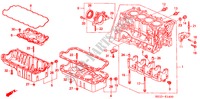 BLOCO CILINDROS/CARTER OLEO (1) para Honda CIVIC VTI 4 portas automática de 4 velocidades 2000