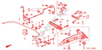BRACO INFERIOR TRASEIRO para Honda BALLADE 160I 4 portas automática de 4 velocidades 2000