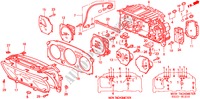 INSTRUMENTOS COMBINADOS COMPONENTES(NS) para Honda CIVIC 1.4IS 4 portas automática de 4 velocidades 2000