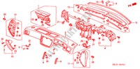 PAINEL INSTRUMENTOS(D.) para Honda CIVIC VTI 4 portas automática de 4 velocidades 2000