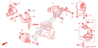 APOIOS MOTOR(AT) (1) para Honda CIVIC GLI 4 portas automática de 4 velocidades 2003