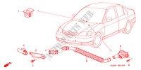 AR CONDICIONADO (SENSOR) para Honda CIVIC 1.6ES 4 portas 5 velocidades manuais 2002