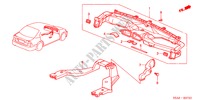 CONDUTA(LH) para Honda CIVIC 1.4S 4 portas automática de 4 velocidades 2001