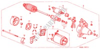 MOTOR ARRANQUE(DENSO) (2) para Honda CIVIC 1.6LS 4 portas 5 velocidades manuais 2001