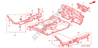 TAPETE PISO para Honda CIVIC 1.6LS 4 portas automática de 4 velocidades 2003