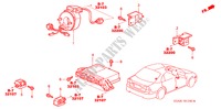UNIDADE SRS(LH) para Honda CIVIC 1.6LS 4 portas automática de 4 velocidades 2001
