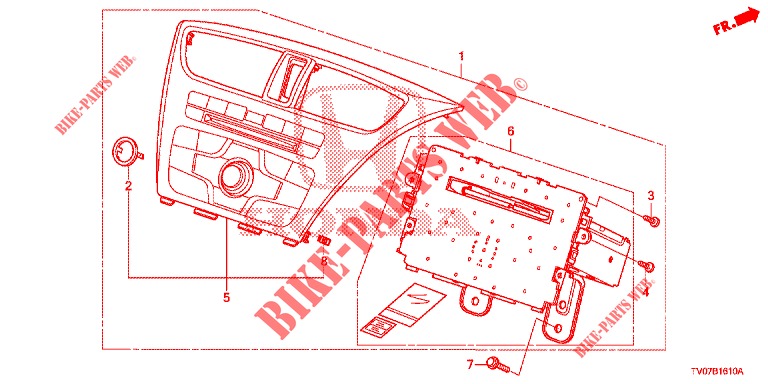 UNIDADE DE AUDIO  para Honda CIVIC 1.8 ES 5 portas automática de 5 velocidades 2013