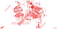 FILTRO AR (1.4L) para Honda CIVIC 1.4 EXECUTIVE 5 portas 6 velocidades manuais 2012