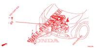 ESTEIO DO ARNES DO MOTOR (1.4L) para Honda CIVIC 1.4 EXECUTIVE TUNER LESS 5 portas 6 velocidades manuais 2014