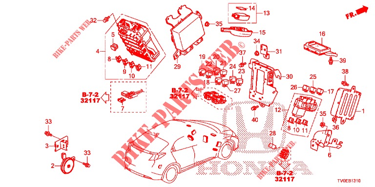 UNIDADE CONTROLO (CABINE) (1) (LH) para Honda CIVIC 1.4 EXECUTIVE TUNER LESS 5 portas 6 velocidades manuais 2014