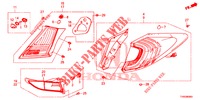 LUZ TRASEIRA/LUZ MATRICULA (PGM FI)  para Honda CIVIC DIESEL 1.6 EXECUTIVE 5 portas 6 velocidades manuais 2015