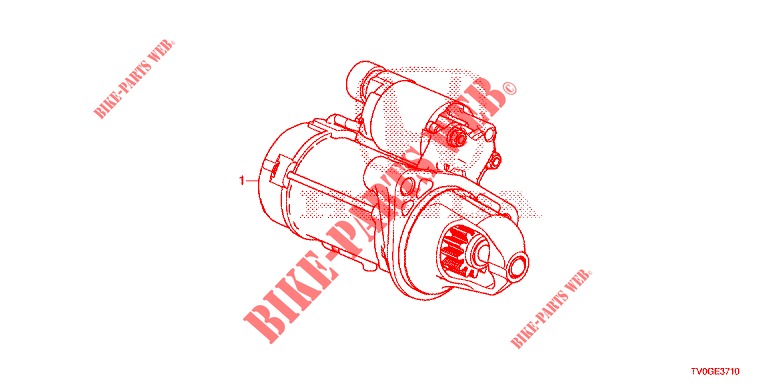 MOTOR ARRANQUE (DENSO) (DIESEL) para Honda CIVIC DIESEL 1.6 EXECUTIVE 5 portas 6 velocidades manuais 2015