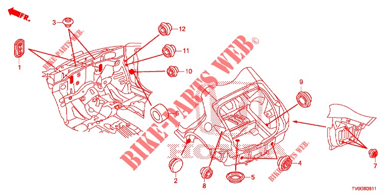 OLHAL (ARRIERE) para Honda CIVIC DIESEL 1.6 EXECUTIVE 5 portas 6 velocidades manuais 2015