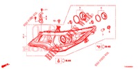 FAROL  para Honda CIVIC DIESEL 1.6 EXECUTIVE EURO 6 5 portas 6 velocidades manuais 2015