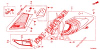 LUZ TRASEIRA/LUZ MATRICULA (PGM FI)  para Honda CIVIC DIESEL 1.6 EXECUTIVE EURO 6 5 portas 6 velocidades manuais 2015