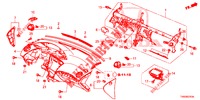 SUPERIOR PAINEL INSTR (LH) para Honda CIVIC DIESEL 1.6 EXECUTIVE EURO 6 5 portas 6 velocidades manuais 2015