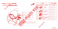 FICHA ELECTRICA (ARRIERE) para Honda CIVIC DIESEL 1.6 EXECUTIVE 5 portas 6 velocidades manuais 2014