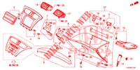 GUARNICAO INSTRUMENTOS (COTE DE PASSAGER) (LH) para Honda CIVIC 1.8 EXECUTIVE 5 portas 6 velocidades manuais 2012