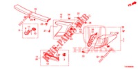 LUZ TRASEIRA/LUZ MATRICULA (PGM FI)  para Honda CIVIC 1.8 EXECUTIVE 5 portas 6 velocidades manuais 2012