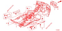 TAPETE PISO/ISOLADOR  para Honda CIVIC 1.8 EXECUTIVE 5 portas 6 velocidades manuais 2012