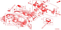 SUPERIOR PAINEL INSTR (LH) para Honda CIVIC  1.0 COMFORT 5 portas 6 velocidades manuais 2017