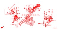 APOIOS MOTOR (1,0 L) (CVT) para Honda CIVIC  1.0 COMFORT 5 portas totalmente automática CVT 2017