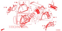 FORRO LAT. PORTA MALAS  para Honda CIVIC 1.0 EXCLUSIVE NAVI 5 portas 6 velocidades manuais 2017