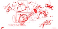 FORRO LAT. PORTA MALAS  para Honda CIVIC 1.0 MID 5 portas 6 velocidades manuais 2018